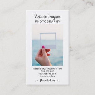 Modernt minimalist foto för grå visitkort