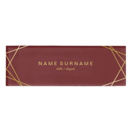 Modernt Minimalist guld- geometriskt mönster