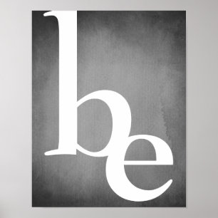 modernt, minimalistiskt rent grått och vit fet tex poster