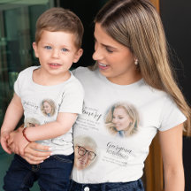 Modernt minnesmärke före och efter fotot-shirt
