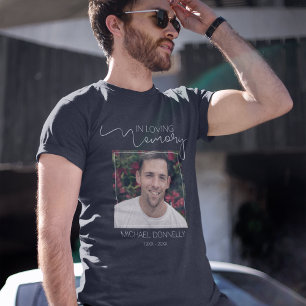 Modernt minnesmärke med foto Till minne av T Shirt