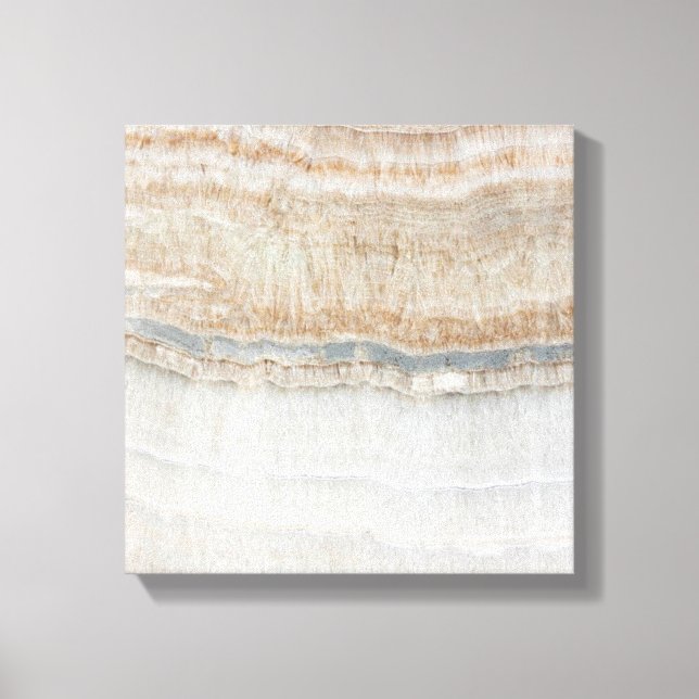 modernt minsta chic beige än vit grått marmor canvastryck (Framsida)