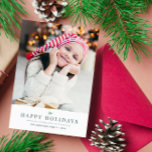 modernt minsta julklapp för helgdag julkort<br><div class="desc">En modern,  minimal design med en anpassningsbar-bild. Du kan anpassa helgdag bild- och textbild.</div>