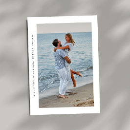 modernt, minsta ram 2-foto spara datumet