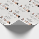 modernt, minsta, robusta multifoto presentpapper<br><div class="desc">Mest julklapp för rustik multifoto-helgdag. Med elegant,  modern hand plockade och träd. Backer färg kan anpassas.</div>