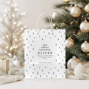 modernt minsta svarta och vita God jul