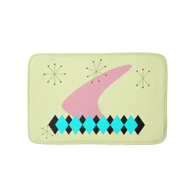 Modernt mitt- århundrade badrumsmatta (Framsidan)