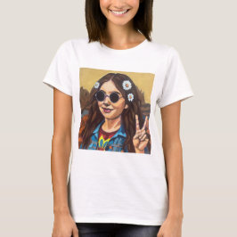 Modernt Mona Lisa-målning - Da Vinci-inspirerad ko T Shirt