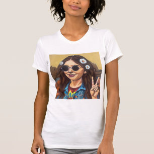 Modernt Mona Lisa-målning - Da Vinci-inspirerad ko T Shirt
