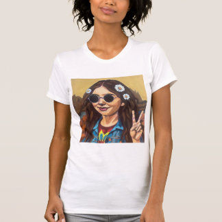 Modernt Mona Lisa-målning - Da Vinci-inspirerad ko T Shirt