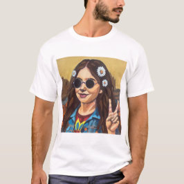 Modernt Mona Lisa-målning - Inspirerad av da Vinci T Shirt