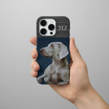 Modernt Monogram 1 Foto Borstat Metall Grå