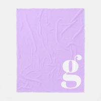 Modernt monogram initial bokstav pastell lavendel