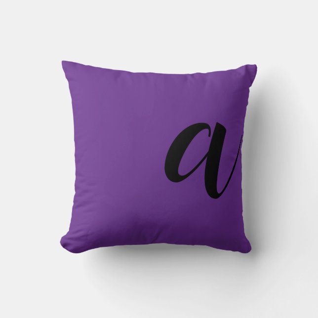 Modernt monogram Initialbokstav Kudde (Framsida)