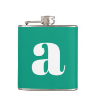Modernt monogram initialbokstav vigsel grön