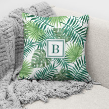 Modernt monogram med palmblad