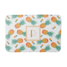 Modernt monogram mönster med ananas frukt
