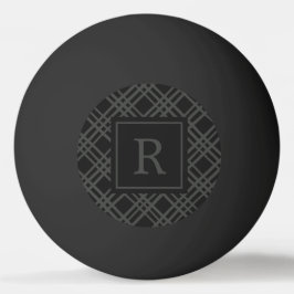 Modernt monogram pingisboll