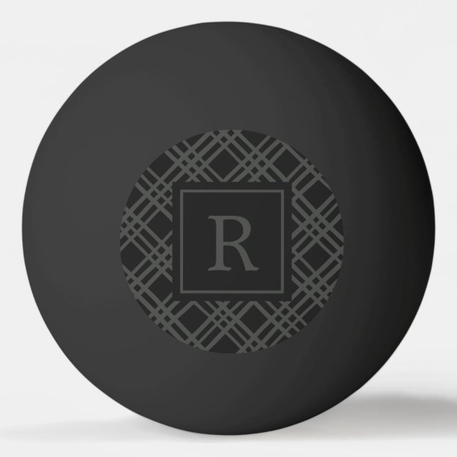 Modernt monogram pingisboll (Framsidan)