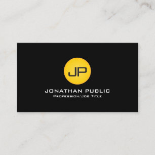 Modernt monogram professionell elegant design svar visitkort