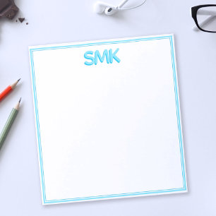 Modernt monogram Trendig skugga Initialer Stilig I Anteckningsblock