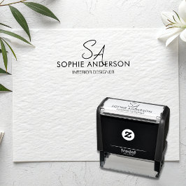Modernt monogramlogotyp professionell verksamhet självfärgande stämpel