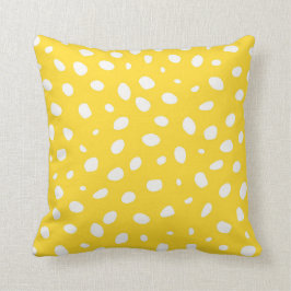 Modernt mönster 07 för vibrerande gul chic soffa kudde