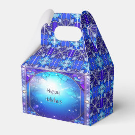 Modernt mönster av katedralglas presentbox presentaskar