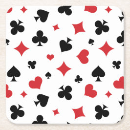 Modernt mönster för spelkortsfärger underlägg papper kvadrat