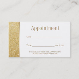 Modernt möte elegantt guld- glitter tidsbeställning kort