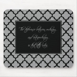 Modernt Motivational citationstecken Mousepad Musmatta