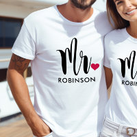 Modernt Mr Kalligrafi Hjärtmonogram