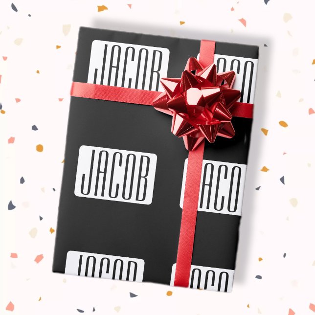 Modernt namn eller redigerbart varumärke för föret presentpapper (Skapare uppladdad)