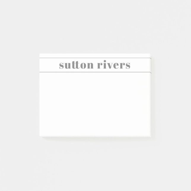 Modernt namn grått post-it block (Framsida)