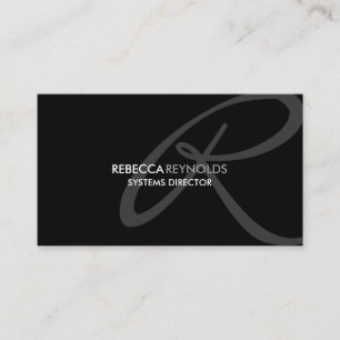 Modernt och Elegant Monogram Visitkort