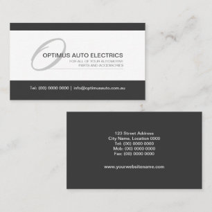 Modernt och Elegant Monogram Visitkort