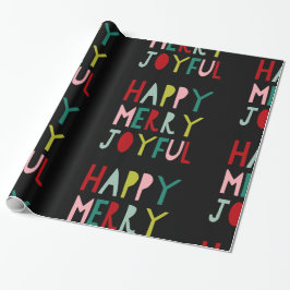 Modernt och färgglatt julinpackningspapper presentpapper