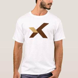 Modernt och klassiskt bokstav X monogram T Shirt