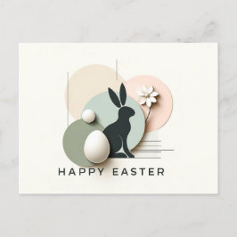 modernt och minimalistiskt vykort Påsk