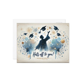 modernt och minimalistiskt vykort Studenten