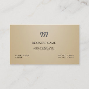 Modernt och Monogram Visitkort