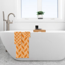 Modernt orange persika sillben-mönster