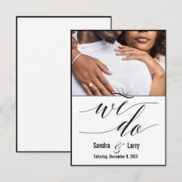 modernt personligt foto spara datumet OSA kort