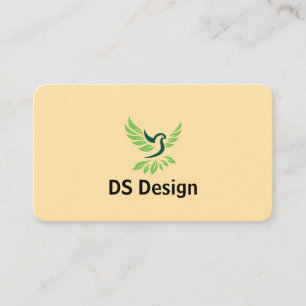 Modernt Phoenix-logotyp visitkort