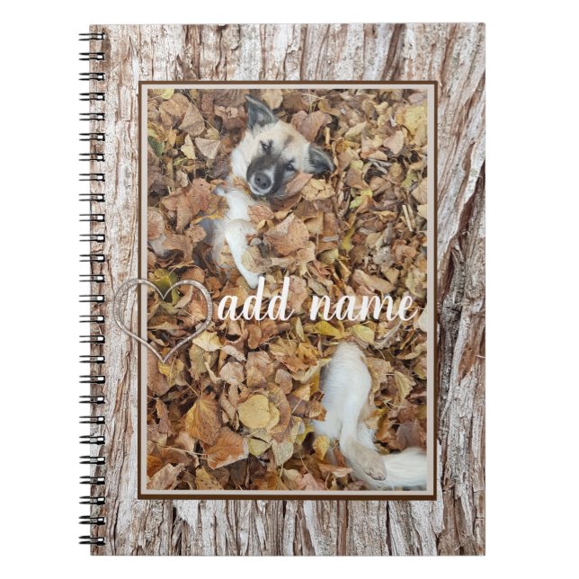 modernt Photo collage hund-husdjur roligt Anteckningsbok (Framsidan)