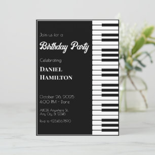 Modernt piano inbjudningar