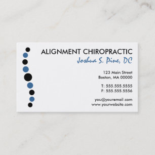 Modernt pricker Chiropracticvisitkortar Visitkort
