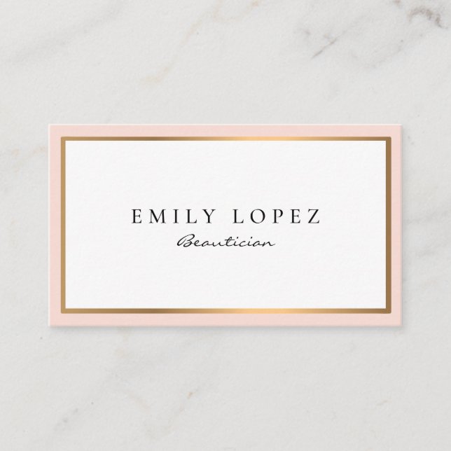 modernt professionell-skönhets-affärskort visitkort (Framsida)