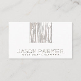 Modernt professionell-snickare i trä Qr-kod Visitkort