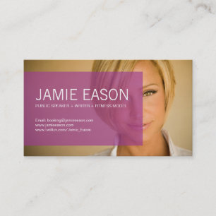 Modernt profilera kortet - Jamie Eason Visitkort